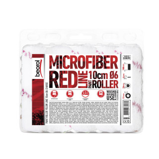 Radiátor henger Microfiber Red Line 10cm 10 db 