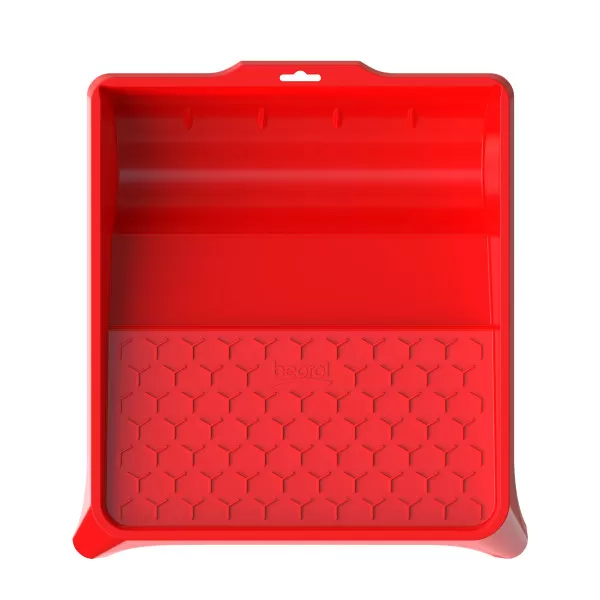 Festékes tál, 36x23cm - piros 